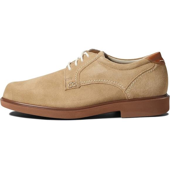 SAS Mens Ambassador Lace Up Oxford Shoes US 8.5 Wide Tan Leather EUC - Picture 2 of 14